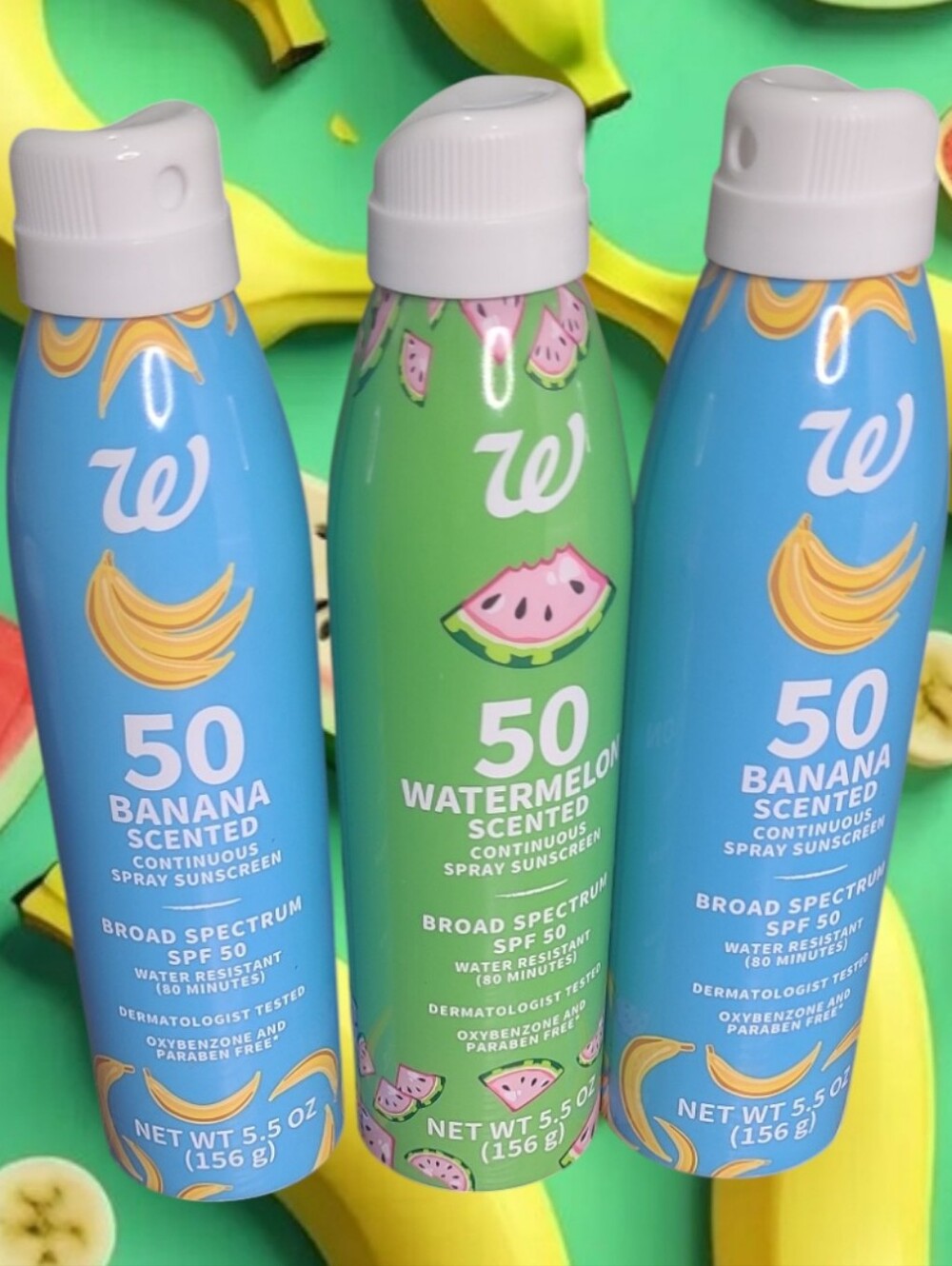 Walgreens Banana & Watermelon Broad Spectrum Continuous Spray Sunscreen
